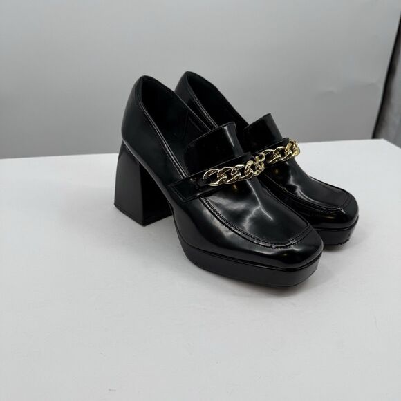 Dream Pairs Black Platform Loafers US 8.5 Chunky  Academia Y2K Style Gothic - Picture 2 of 15